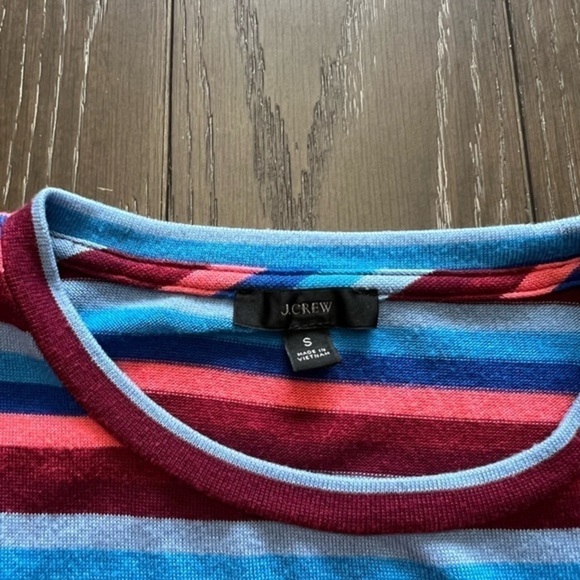 J.Crew Re-Imagined Lightweight Half Sleeve Striped Sweater - Picture 11 of 14